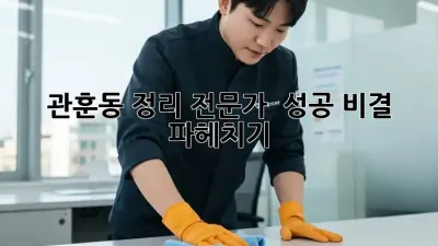 관훈동 정리 전문가 ✨ 성공 비결 파헤치기 🔑
